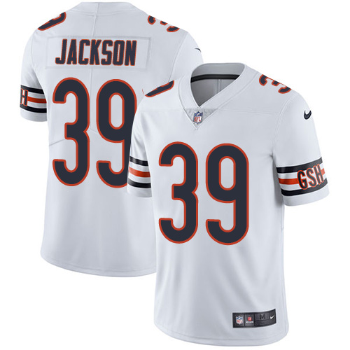 Nike Bears #39 Eddie Jackson White Men's Stitched NFL Vapor Untouchable Limited Jersey